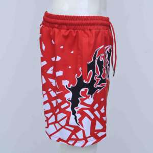 Shorts pour hommes de haute qualité, couleur unie, coton respirant, séchage rapide, service OEM, fermeture à cordon, sport, fitness, entraînement - Product Image 6