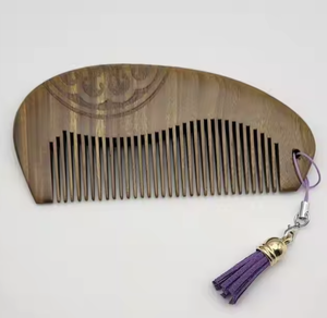 Peine de Madera Hecho a Mano para Hombres, Cuidado de la Barba, Crecimiento Natural, Peine de Madera Ecológico para Salones y Uso Doméstico - Product Image 4