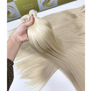 Hueso natural vietnamita recto para peluca frontal y tejidos vendedores al por mayor Super doble dibujado Human Genius Machine WEft - Product Image 1