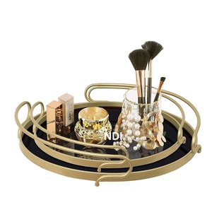 Handmade Modern Design Nickel-Finished Metal <b>Tray</b> for <b>Breakfast</b> and Dinner Serving for Table Decoration - Product Image 2