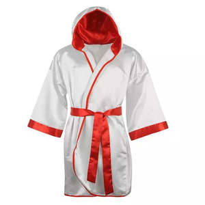 Robe de boxe MMA avec logo personnalisé et motif doré Robe de boxe unisexe Sublimation Judo Wear Wear - Product Image 6