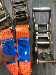 Industrial-Grade Extra-Strong Polyester <b>Ratchet</b> <b>Tie</b>-<b>Down</b> Straps for Secure Cargo Fastening - Product Image 2
