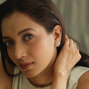 ต่างหูเม็ดเดี่ยวประดับเพชรเม็ดเดี่ยวประดับเพชรเม็ดเดี่ยวสีแชมเปญตัดเบาะรองนั่ง3.0 - Product Image 2