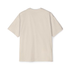 เสื้อยืดบ็อกซี่ผ้าฝ้าย100% ไหล่ตกขนาดใหญ่สำหรับผู้ชายผ้าถักคอตตอนพิมพ์ลายสกรีนได้ตามต้องการ - Product Image 4