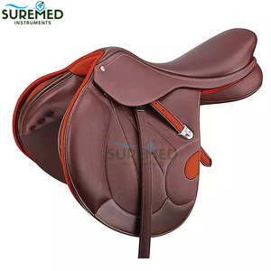 Premium Tack Shop Leather English Racing Jumping Horse <b>Saddle</b> Breathable Durable Reusable Multiple Colours Western - Product Image 2