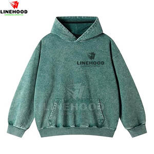 2025 dernière conception sweats à capuche délavés à l'acide pour hommes 100% coton basiques pour l'hiver Offre Spéciale de base pour l'hiver - Product Image 1