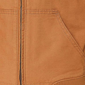 เสื้อแจ็คเก็ตบอมเบอร์ผ้าซาตินสีน้ำตาลสำหรับผู้หญิง มีกระเป๋าซิปด้านหน้าสามช่อง ไซส์ใหญ่ คุณภาพดี เหมาะสำหรับการฝึกซ้อม ระบายอากาศได้ดี - Product Image 4