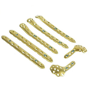 Instrument chirurgical orthopédique verrouillage manuel radius distal dorsal tête de plaque en L 3 trous implants en titane 316LVM en acier inoxydable - Product Image 1