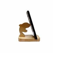 Support mobile design poisson pour la maison et le bureau support de téléphone portable en bois de meilleure qualité pour le salon et la chambre à coucher