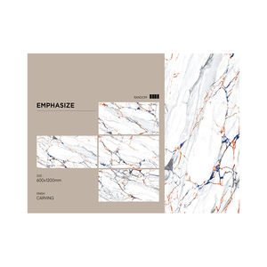 Foshan Matériaux de construction Dalle polie en porcelaine à haute brillance Carreaux de sol en marbre Dubaï 600x1200 Carreaux de sol - Product Image 1