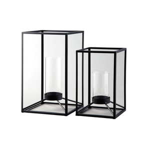 Linterna de Metal y Cristal para Boda y Navidad, Diseño Maravilloso, Mini Vajilla Pequeña, Linterna de Decoración para Uso Interior - Product Image 5