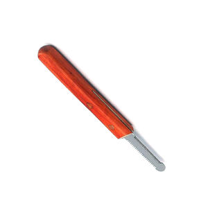 Cuchillo para pelar perros, recortador de mango de madera, el mejor precio, cuchillo para pelar mascotas de acero inoxidable - Product Image 3