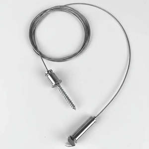 Set di sospensione a filo regolabile in altezza con molla per profilo da 44 mm con scanalatura - Product Image 2