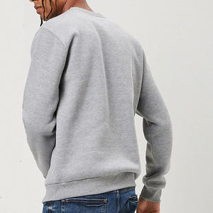 Liso de cuello redondo sudaderas para hombre Casual Fit Pullover Sweat Jumpers Regular Blended Cotton Fleece Hoodies hombres - Product Image 5