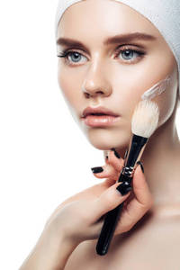 Masque facial OEM pour le lifting et le raffermissement du contour de la peau Peptides de collagène Offre Spéciale et rétinol avec vitamine C Masque contour du visage en poudre - Product Image 2