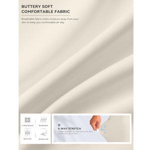 Pantalones deportivos unisex color crema marfil, pantalones de chándal suaves como la mantequilla, ligeros, elásticos, ropa deportiva informal, pantalones de gimnasio transpirables - Product Image 6