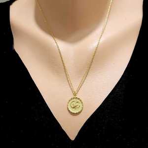 Collar con Motivo de Escorpión en Plata de Ley 925, Chapado en Rodio y Oro, con Cadena de Eslabones, Diamantes y Perlas como Piedras Principales, Regalo - Product Image 1