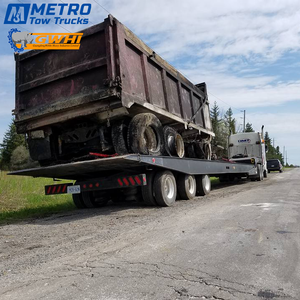 Remorque à trois essieux de 50 tonnes avec feux latéraux pour conteneurs, mini-excavatrices et <span class=keywords><strong>transport</strong></span> polyvalent, directement de l'usine Metro Tow Trucks - Product Image 6