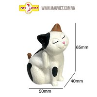Figur Kucing Calico Berkualitas Tinggi dari Resin Poli, Buatan Tangan, Gaya Artifisial, Dekorasi Rumah, Suvenir, Hadiah, Warna Dapat Disesuaikan VIETSTYLE