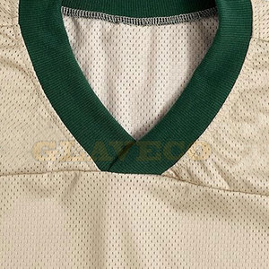 Venta al por mayor de camiseta de fútbol americano de estilo único último diseño con mangas cortas transpirable de talla grande característica para ropa de equipo - Product Image 3