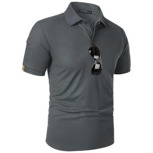 Polo à manches courtes pour homme d'été, t-shirt de sport de tennis, t-shirts respirants anti-humidité, vêtements de rue à boutons, t-shirt surdimensionné - Product Image 4