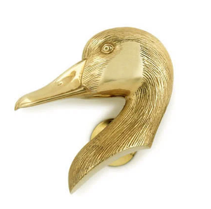 Manija de puerta con forma de pato, diseño antiguo de Color dorado, aldaba de puerta de Venta caliente, uso para Villa y hogar hecho a mano - Product Image 1