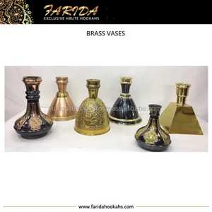 Jarrón de latón Farida de calidad superior, diseño único de cachimba egipcia, acabado dorado y plateado oxidado, gran oferta, técnica de laca Premium - Product Image 5