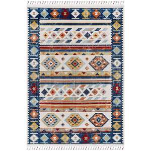 Tapis d'intérieur Netline AN006 multicolore moderne antique 100% polyester facile à nettoyer durable pour chambre à coucher non-muant Home Depot - Product Image 1