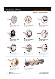 100% Gabinete de alta calidad Perilla de vidrio Flor redonda Perilla de cajón de nuevo diseño - Product Image 2