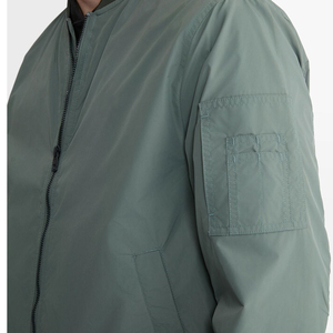 Blouson bombardier automne hiver à col montant pour hommes, style de rue à la mode avec logo OEM sur le devant, vêtements de plein air décontractés - Product Image 5