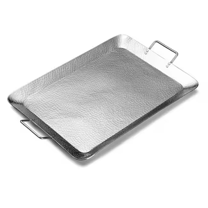 Plateau décoratif en métal moulé en aluminium pour servir pendant les mariages du Ramadan ou Diwali Artisanat en métal artisanal - Product Image 6