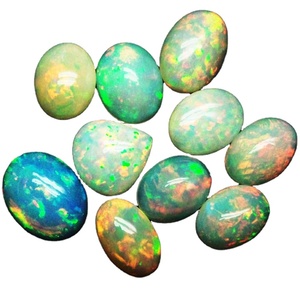 Smooth Oval & Pear Shaped Free Size Natural Cabochon Cut Ethiopian <b>Fire</b> Opal Loose Gemstones for Jewelry Making Use PDM <b>Gems</b> - Product Image 4