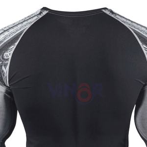High Quality Breathable Long Sleeve <b>Compression</b> Gym <b>Shirt</b> <b>for</b> <b>Men</b> Hot Trending Rash Guard with Custom Logo Plain Fabric Design - Product Image 5