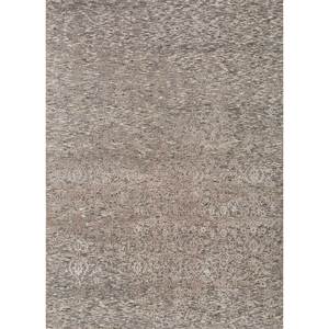Alfombra de Lana y Seda de Bambú Tejida a Mano con Diseño Floral del Lejano Oriente, Color Beige y Marrón, para Sala de Estar, Dormitorio y Pasillo, Aiwb-4011 - Product Image 1