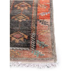 Tapis en laine géométriques et abstraits Nuray Pae-3068 Rouge et Orange noués à la main pour l'entrée, la chambre et le couloir – Tissage rectangulaire - Product Image 4