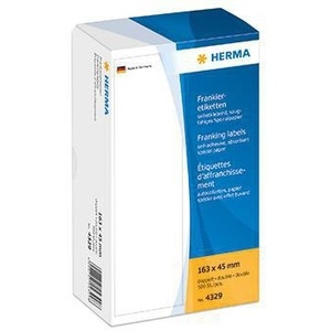 Etiquetas de Franqueo HERMA de Papel Blanco 163x45mm, 500 Etiquetas/Paquete - Product Image 1