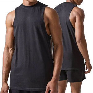 Camiseta sin mangas de gimnasio de algodón lavado sólido para hombre 2025 Chaleco de Fitness de algodón transpirable Casual bordado Mark's Top Fitness Casual 100% - Product Image 4