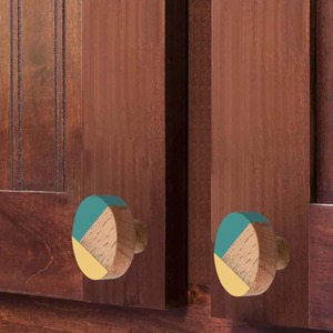 Bouton de porte en bois de résine artistique de qualité durable pour armoires, tiroirs, portes pour donner un aspect frais aux vieux meubles disponibles à la vente - Product Image 4