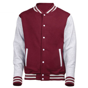 Custom Men's Letterman Varsity Jacket Embroidered <b>Wool</b> Body with Leather Sleeves Long Sleeve Factory Direct OEM Wholesale - Product Image 6