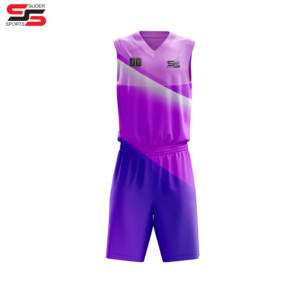 Basketball Uniforms <b>for</b> Youth Set <b>Kit</b> Suits Fully Sublimation Basketball Jersey Custom - Product Image 5