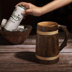 Natural Wood <b>Cups</b> with Lid Insulated Beverage <b>Cups</b> for Hot and <b>Cold</b> Drinks Koi Premium Wooden Drink <b>Cup</b> Koi Hot Selling - Product Image 1