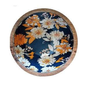 Tazón de Madera de Acacia con Acabado Esmaltado para Servir Frutas, Postres, Ideal para el Hogar, Cocina, Hoteles y Fiestas - Product Image 3