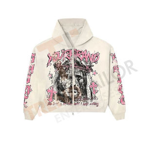 Sweat-shirts à capuche pour hommes grande taille avec impression personnalisée, pull-over de luxe, sweat-shirt en coton lourd pour hommes - Product Image 6