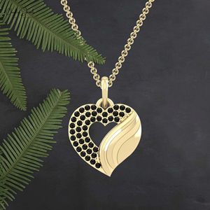 เครื่องประดับชั้นสูง14K จี้หัวใจแบบเปิดสีทองขนาด1.20มม. สร้อยคอเพชรกลมตัดสำหรับงานแต่งงานเครื่องประดับผู้หญิง - Product Image 1