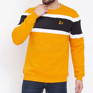 Sweatshirts unis surdimensionnés pour hommes sur mesure Tissu tissé de haute qualité avec équipage Ne Dernier design Technics lavés Produit OEM - Product Image 3