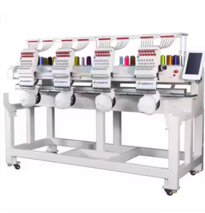 เครื่องปักคอมพิวเตอร์แบบแบน 4 หัว 12 เข็ม 15 เข็ม อุปกรณ์ปักอุตสาหกรรมสำหรับร้านเสื้อผ้า - Product Image 2