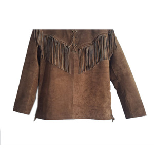 Bead & Bone Jacket OEM Chaqueta de ante de cuero de estilo occidental para hombre personalizada al por mayor para hombre - Product Image 4