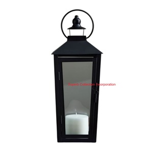 Lanterne suspendue décorative au design admirable Lanterne à bougie en fer noir de qualité supérieure pour la décoration de jardin de Noël au meilleur prix - Product Image 2