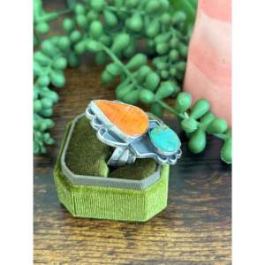 Multi Stone Sterling Silver <b>Adjustable</b> <b>Ring</b> Rhodium Plated Fine Jewelry - Product Image 3