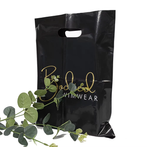 Usine de produits directs logos personnalisés sacs découpés en plastique PE pour boutique de cadeaux et emballage de friandises pour les achats de bonbons - Product Image 3